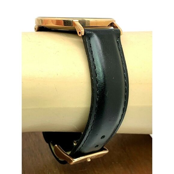 Daniel Wellington Womens Watch DW00100139 Rose Gold Black Dial 36mm Leather Band